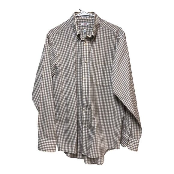IZOD Wrinkle Free Quick Dry Twill Plaid Button Down Long Sleeve Shirt - Picture 5 of 12